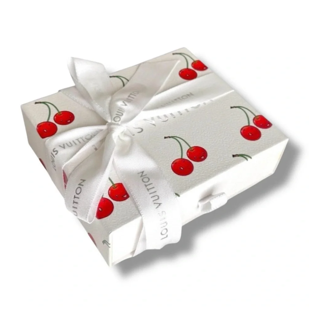🆕🍒LV x Murakami 20th Anniv. Cherry Motif Gift Box SET + Superflat Stickers SET